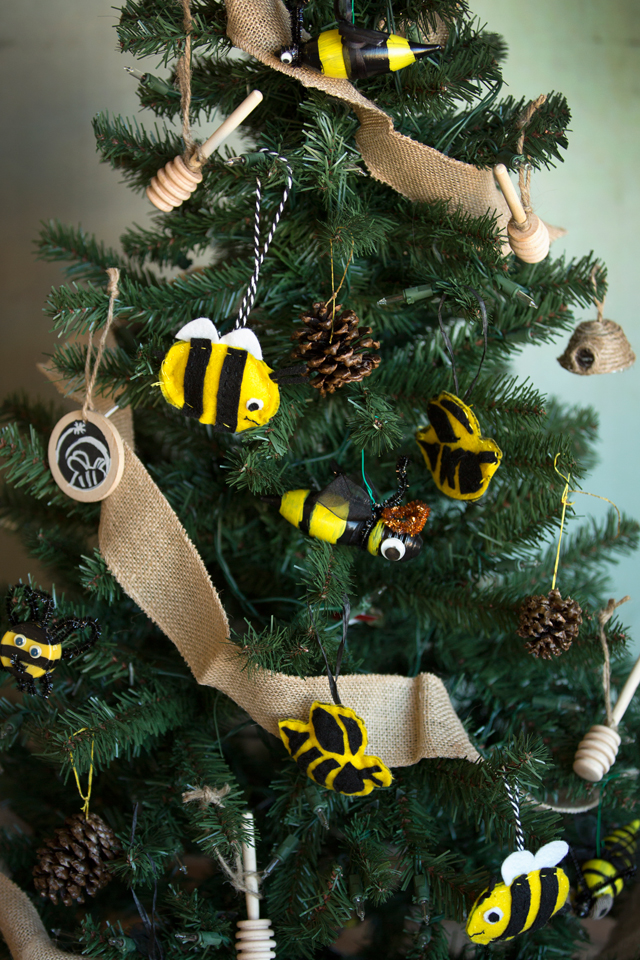 Christmas Bee Tree and all the wonderful ornaments